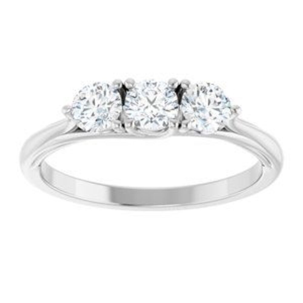 14k White 3/4 Ctw Lab-Grown Diamond Anniversary B… - image 3